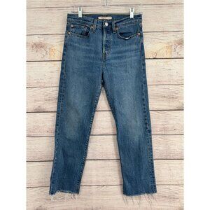 Levi's Premium Wedgie Straight‎ Jeans Women's Size 27 Blue Medium Wash Denim